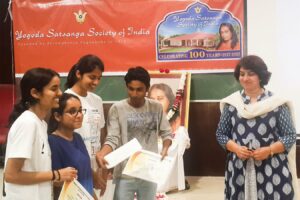 Winners of Autobiography of a Yogi Quiz competition at IIIT, Jabalpur.