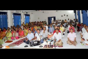 Devotees join in chanting, Jammu.