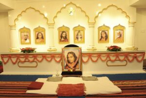 Altar of the new mandir, Anantapur.