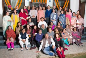 Devotees with Swami Smaranananda, Ludhiana.