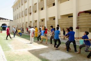 Lot of energy is visible during Tug-of-War.