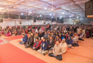 Sri Mahesh Sharma address the gathering.