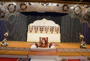 Kriya diksha day decorations.