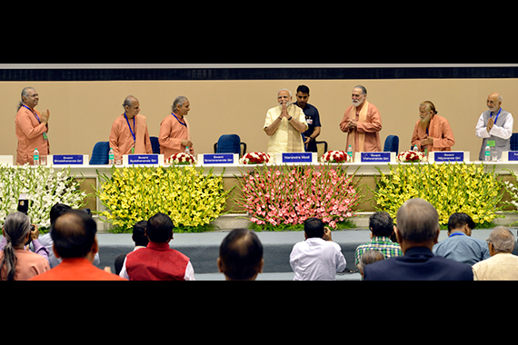 Narendra Modi with YSS Board of Directors.